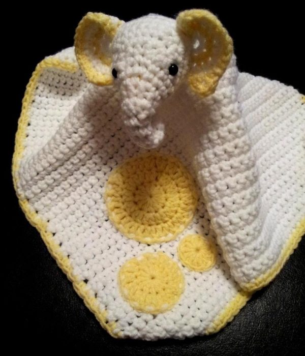 Crochet Elephant Comfort Blanket