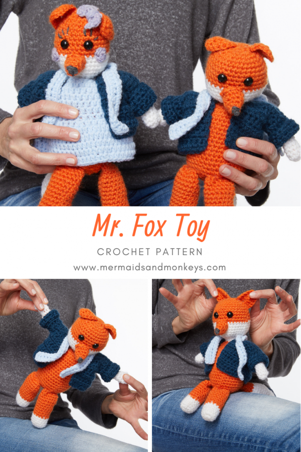 Mr Fox Toy Crochet Pattern