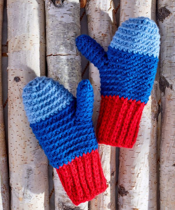 Snowday Crochet Mittens