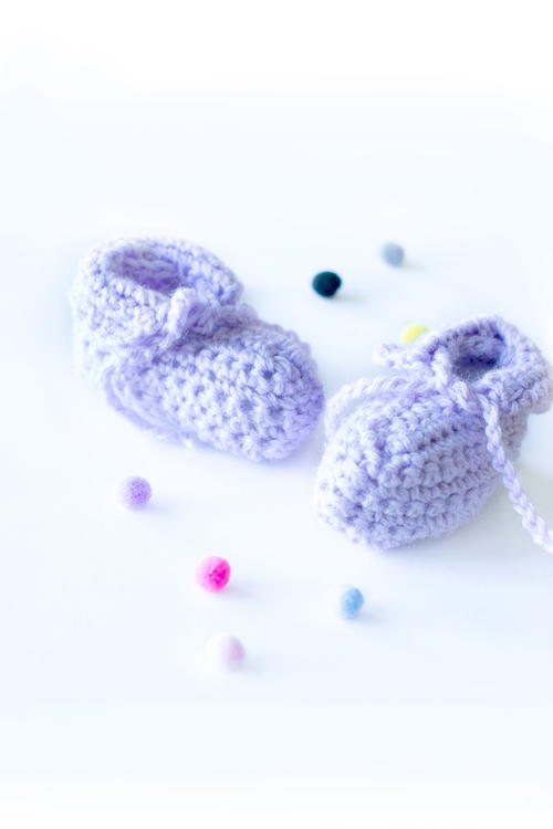 Easy Peasy Crochet Baby Booties