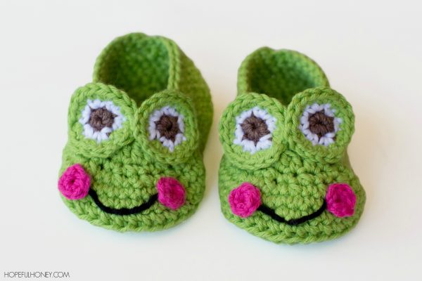 Frog Baby Booties