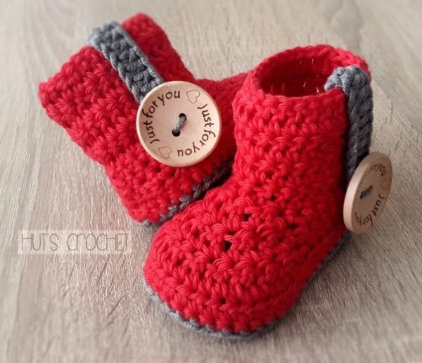 Hut's Amore Crochet Baby Booties