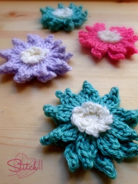 Crochet Water Lily Flower Pattern