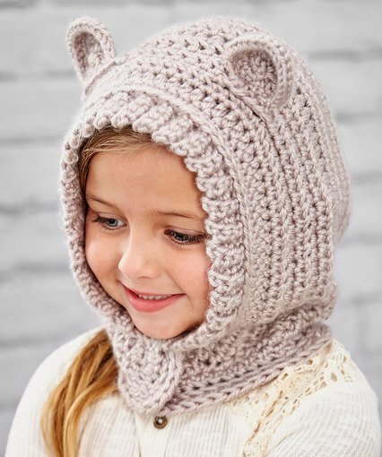 Happy Hoodie - If you’re in a rush, these free crochet baby hat patterns are perfect for showing how much you really care, without taking a month to complete. #crochetbabyhatpattern #crochethat #crochetpattern #crochetbabybeanie #crochetaddict