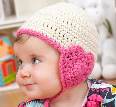 Lovely Hat for Baby - If you’re in a rush, these free crochet baby hat patterns are perfect for showing how much you really care, without taking a month to complete. #crochetbabyhatpattern #crochethat #crochetpattern #crochetbabybeanie #crochetaddict