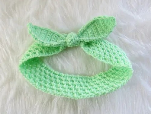 Braves Baby Girl Boutique Bow Crocheted Headband