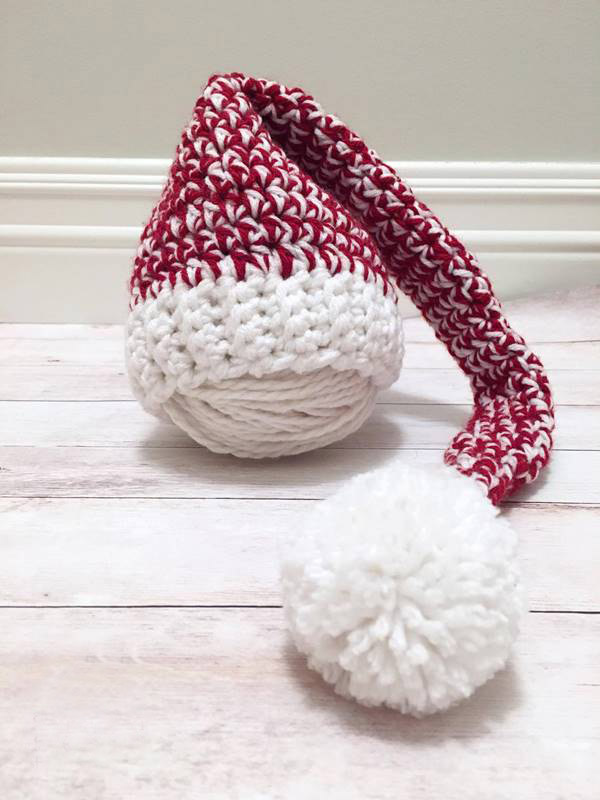 Elf Hat - These free newborn crochet hat patterns are fun and easy to work on. These baby accessories are so fast to make and anyone can do it. #CrochetBabyHatPatterns #CrochetHatPatterns #CrochetNewbornHats
