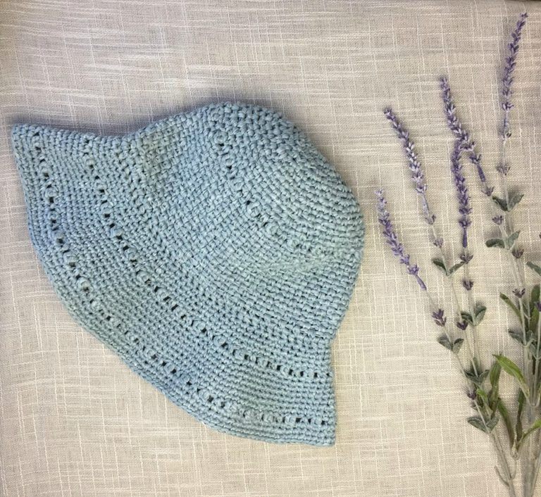 Stop & Rewind Sun Hat - All of these cute patterns are unique and come in a range of sizes. Pick a crochet hat pattern your kid will love and go with it. #SummerCrochetHat #CrochetPatterns #FreeCrochetHats