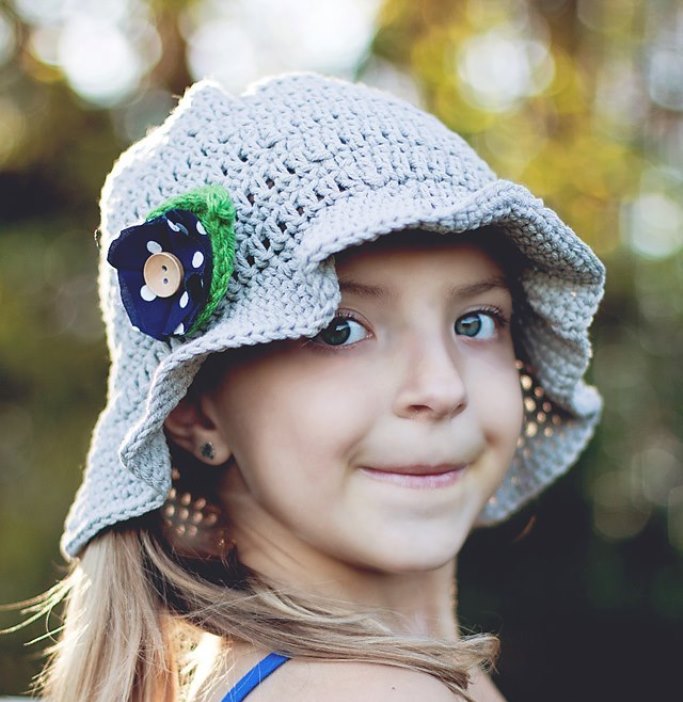 Crochet Sun Hat - All of these cute patterns are unique and come in a range of sizes. Pick a crochet hat pattern your kid will love and go with it. #SummerCrochetHat #CrochetPatterns #FreeCrochetHats