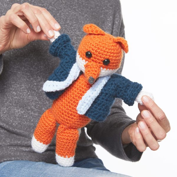 Mr. Fox Toy - Fill this holiday season with crochet toy projects that will fill your home with more joy than ever before. #crochettoys #christmastoys #crochetamigurumi