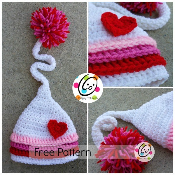Jazlyns Baby Hat - One way you can show your love for kids this Valentine’s is by crocheting these simple crochet patterns. #simplecrochetpatterns #crochetpatterns #kidscrochetpatterns