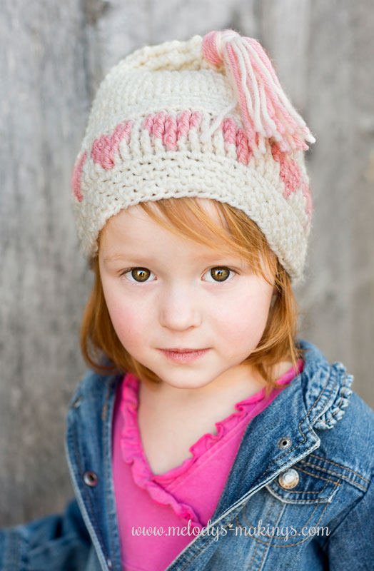 Love-ly Cap - One way you can show your love for kids this Valentine’s is by crocheting these simple crochet patterns. #simplecrochetpatterns #crochetpatterns #kidscrochetpatterns