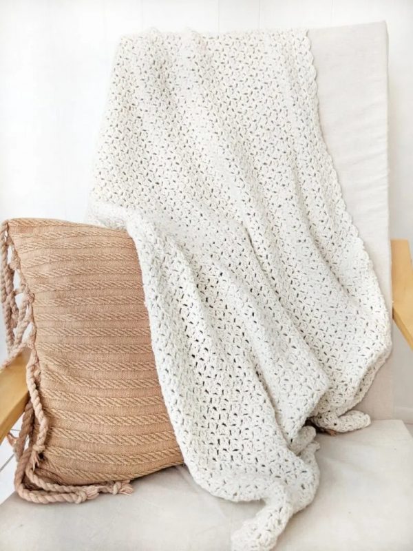 Easy One Stitch Repeat Crochet Blanket