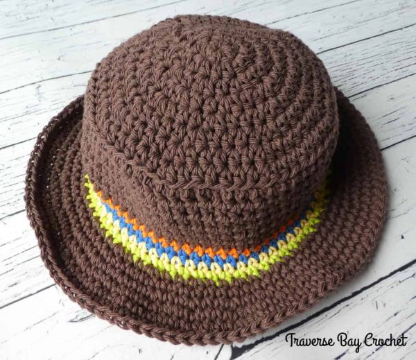 Little Man Crochet Sun Hat