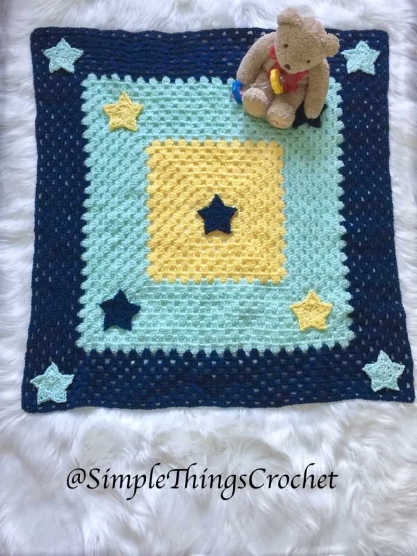 Twinkle Twinkle Crochet Baby Blanket
