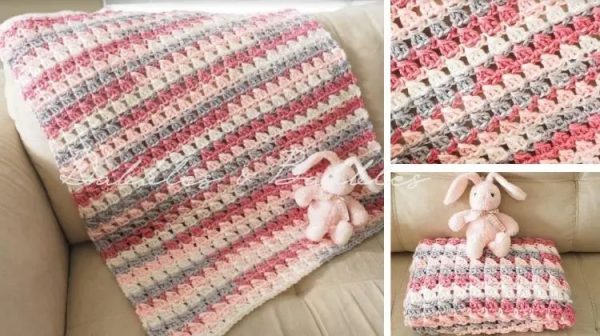 Crochet Cross Over Block Stitch Blanket