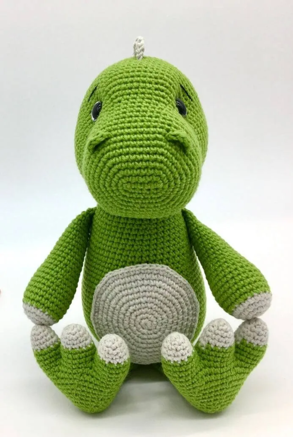 danny the crochet dinosaur