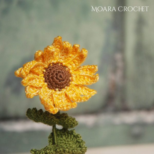 crochet sunflower