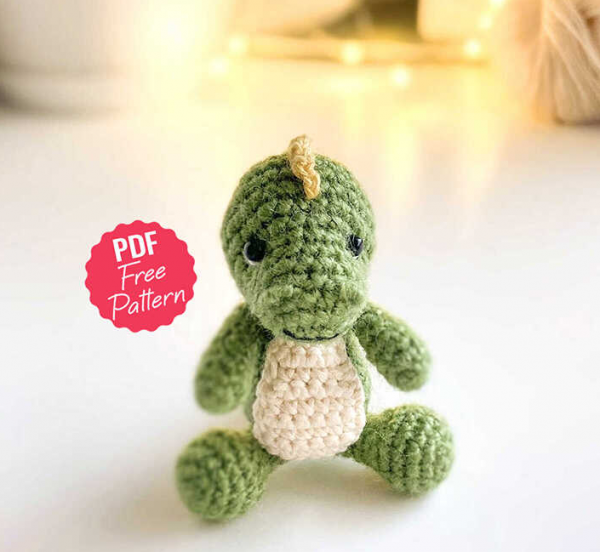 baby crochet dinosaur